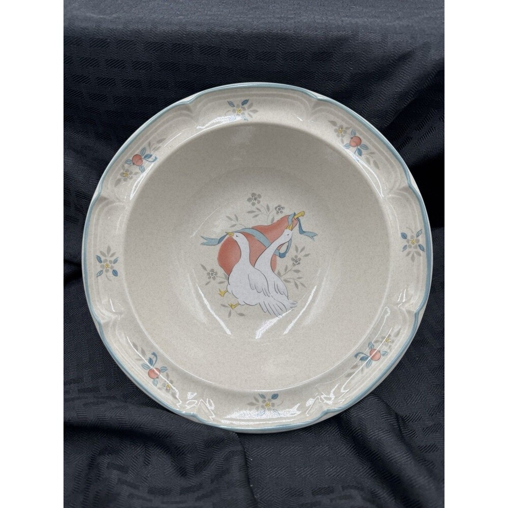 Vintage International China Marmalade Geese Vegetable Serving Bowl Approx 9"